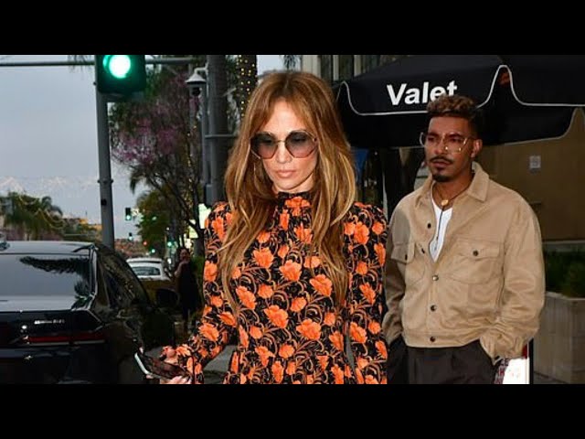 Jennifer Lopez Blooms in Floral Frock while stepping out for Mother's Day Celebration in LA