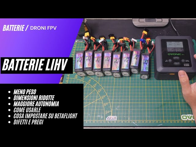Batterie LiHV Droni FPV: meno peso, più piccole, maggiore autonomia, come usare e cosa impostare