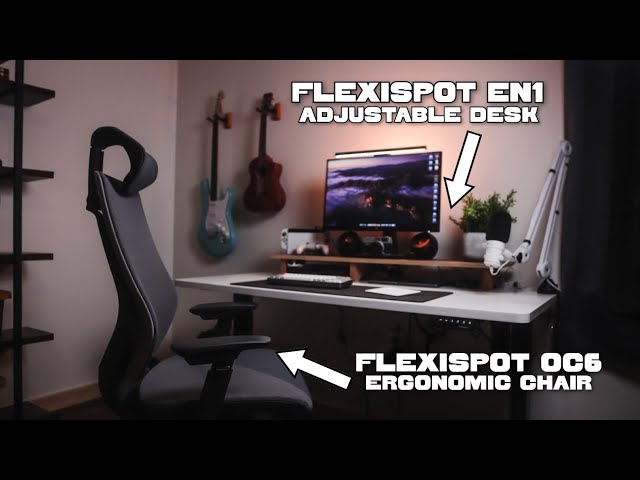 FlexiSpot OC6 Ergonomic Chair & EN1 Standing Desk Review