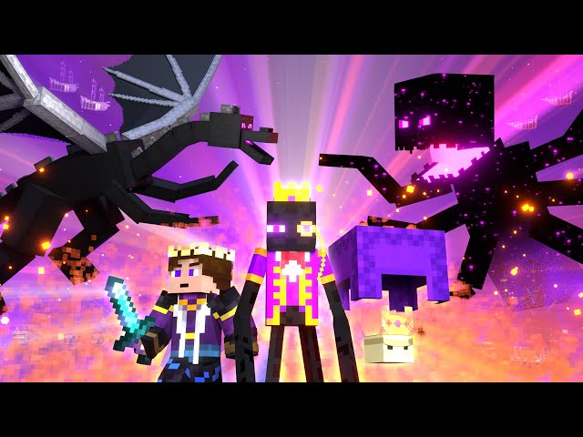 BATTLE FOR THE END - Heart of Ender vs Ender Dragon and End Kings’ Army (Minecraft Animation Movie)