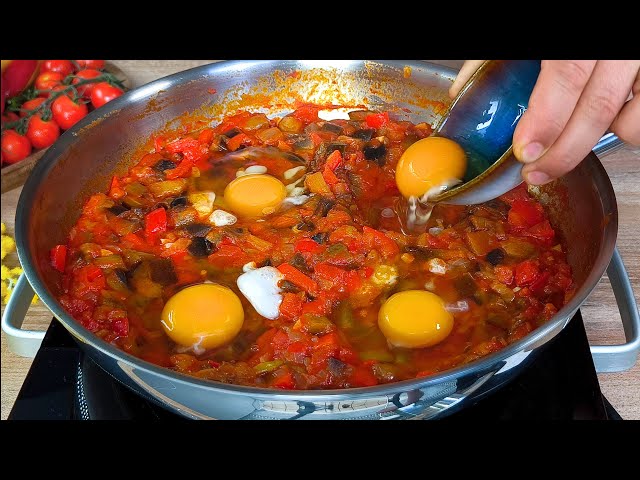 🔝 Just Add Eggs to the Eggplant / Easy Dinner Recipe / Recipe in 5 Minutes.