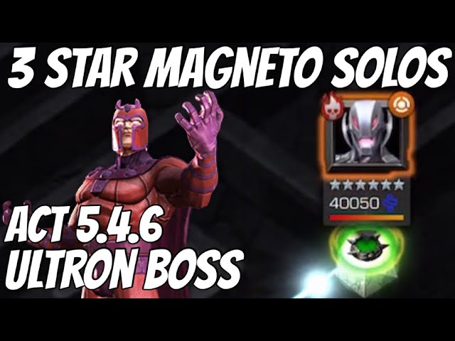 3 Star Magneto OBLITERATES Act 5 ULTRON BOSS - In ONE Special Attack