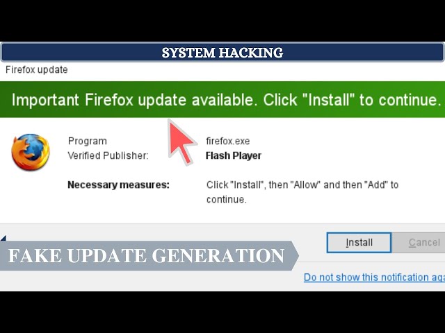 Fake Update Generation | Client side Hacking | step by step guide | [ தமிழில் ]