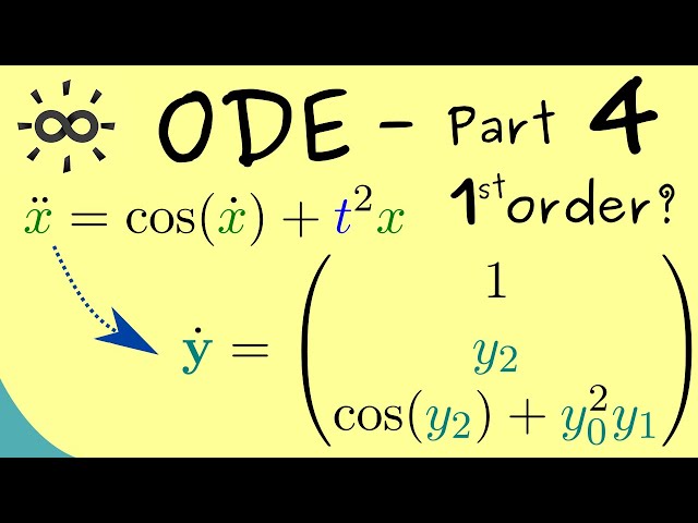 Ordinary Differential Equations 4 | Reducing to First Order