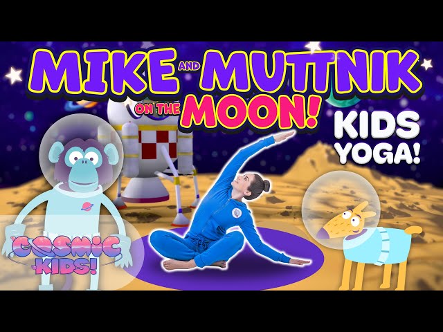 Mike and Muttnik on The Moon | A Cosmic Kids Yoga Adventure!