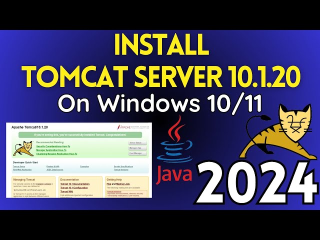 Install Apache Tomcat 10 Web Server On Windows 10/11 [2024  LATEST] | Tomcat Server Installation