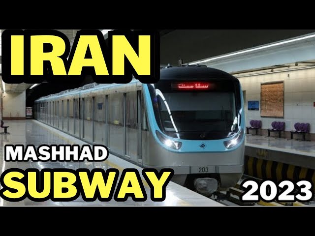 4k walking . Iran 2023-1402. Mashhad . IRAN Mashhad Subway  .Tour Mashhad