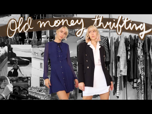 old money thrift with me // a how-to guide 🤍
