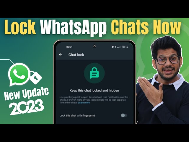 WhatsApp Chat Lock Kaise Kare | Whatsapp Chat Lock Feature  | whatsapp New Update Chat Lock