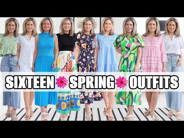 SIXTEEN 🌼 SPRING OUTFITS🌼 | Everyday + Dressy Options