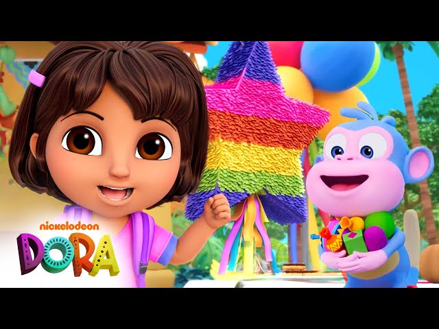 Dora and Boots have a Piñata Fiesta! w/ Swiper 🪅 BRAND NEW SCENE | Dora & Friends