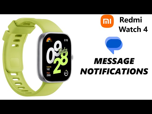 How To Enable & Disable Text Message Notifications On Redmi Watch 4