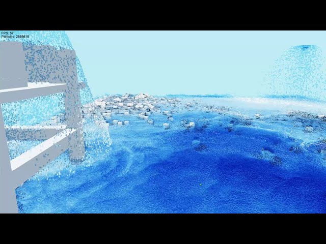 Deep Water (3/6): Distance to Player Adaptive Particle Resolution