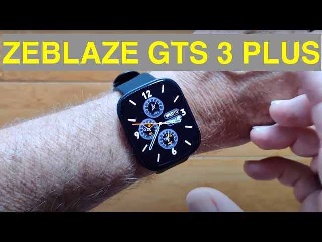 ZEBLAZE GTS 3 PLUS Apple Shaped BT Call AMOLED Always-On 2.15 Screen IP68 Smartwatch: Unbox& 1stLook