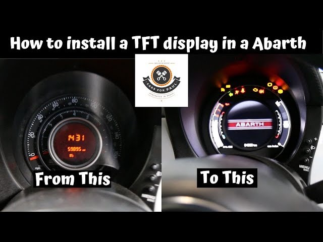How to install a TFT Speedometer on a Fiat Abarth