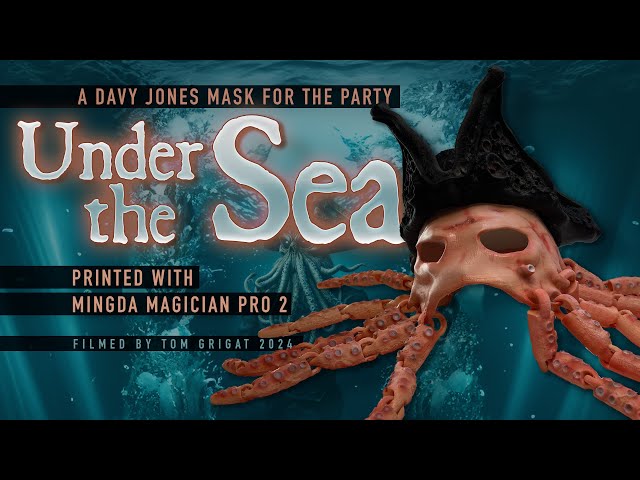 Unleashing Davy Jones: A 3D Printing Adventure Under the Sea with the MINGDA Magician Pro 2