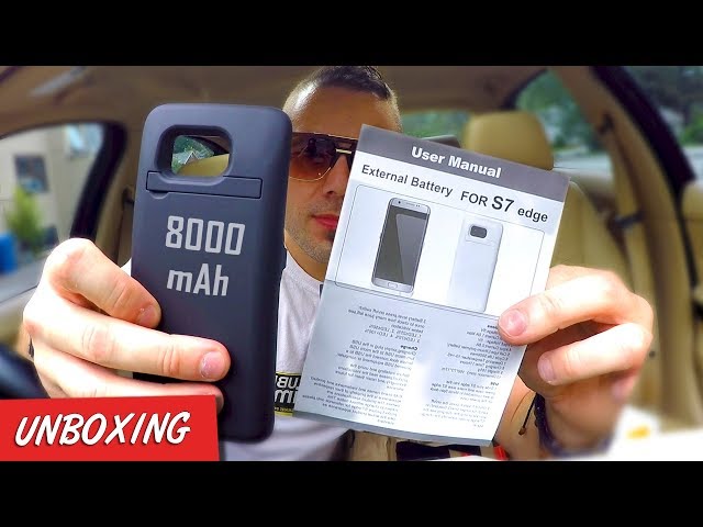 External 8000 mAh Battery for S7 Edge Unboxing & Review : Top Battery Case under $40