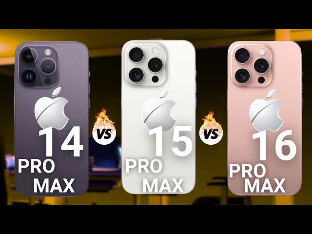 iPhone 16 Pro Max Vs iPhone 15 Pro Max Vs iPhone 14 Pro Max - Full Comparison Battle!