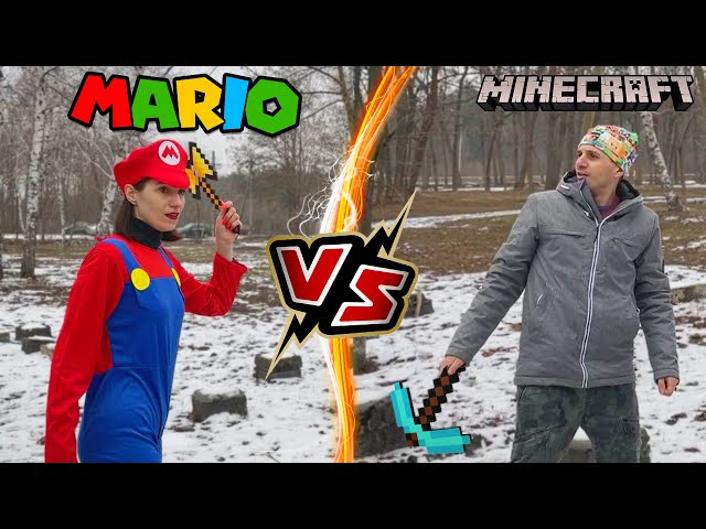 Minecraft vs Mario in Real Life