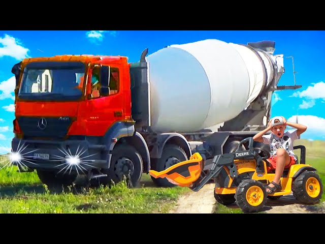 Funny stories about Trucks BRUDER, Concrete Mixer and other Construction cars - Compilation