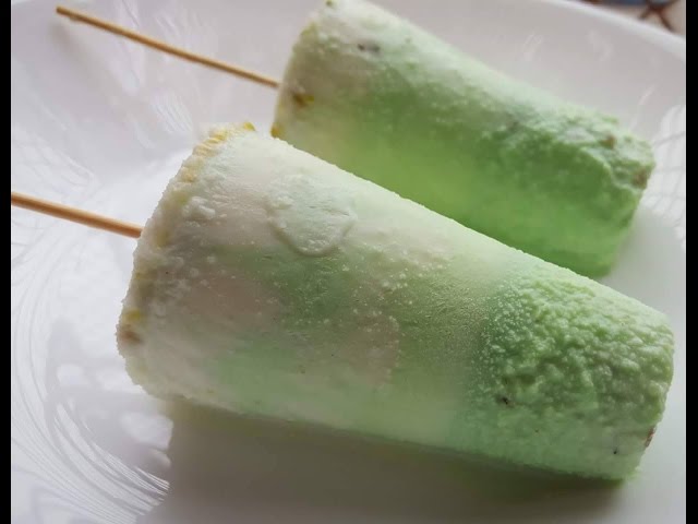 QUICK & EASY Pista Kulfi by (YES I CAN COOK) HOW TO MAKE PISTA KULFI WITH ENG SUBTITLES