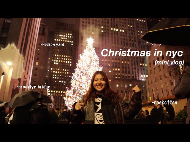 christmas in nyc (mini vlog)