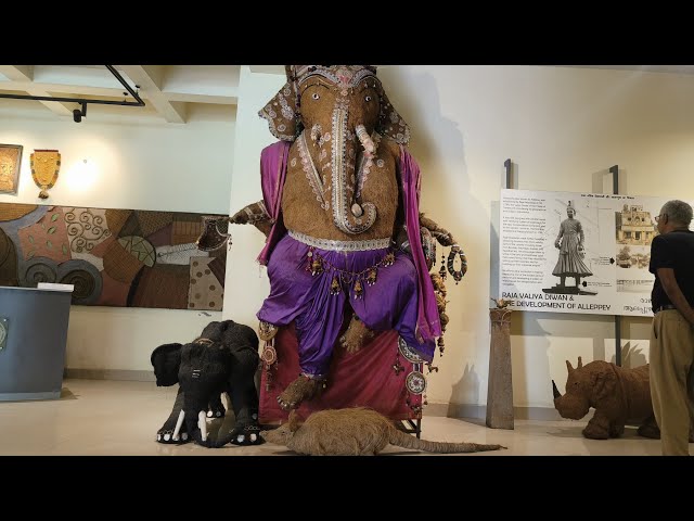 The international coir museum at Alappuzha Kerala -All the items in this video are made from coir.