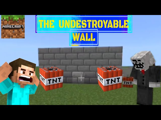 The Undestroyable Wall in Minecraft. Minecraft Life Hacks. Minecraft viral Hack. #indianprowinner #y