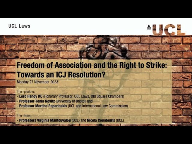 Freedom of Association and the Right to Strike: Towards an ICJ Resolution?