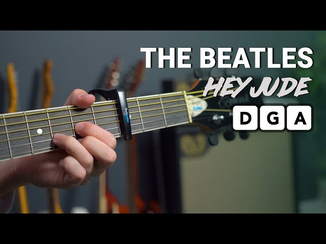 The BEST way to play HEY JUDE by The Beatles on Acoustic Guitar