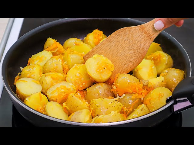 Potatoes with onions are tastier than meat they are so delicious! Just potatoes and vegetables
