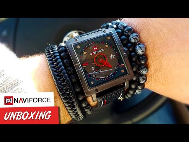 Naviforce NF9065M Square Watch. Ultra Modern Watch Unboxing Review