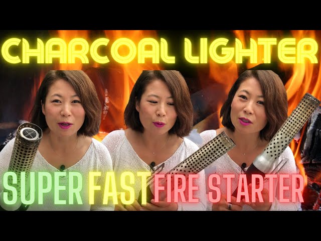 Charcoal Lighter 🔥 FASTEST & EASIEST Fire Starter [LOOFTLIGHTER] How To Light Big Green Egg, NO GAS!