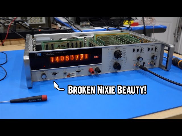 HP 5327B Nixie Universal Counter / DVM repair