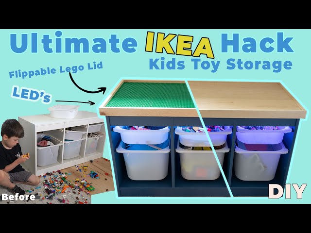 Not Your Average Ikea Hack // Kids Toy Storage // DIY #ikeahack #toystorage #funny #lego