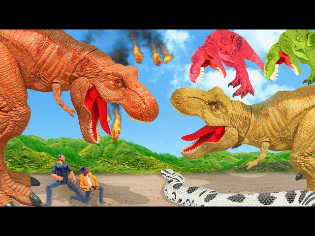 The Most Epic T-rex Chase | Land of dinosaurs T-Rex chase | Jurassic World 2024