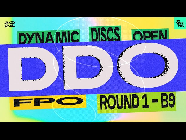 2024 Dynamic Discs Open | FPO R1B9 | King, Klein, Gannon, Scoggins | Jomez Disc Golf