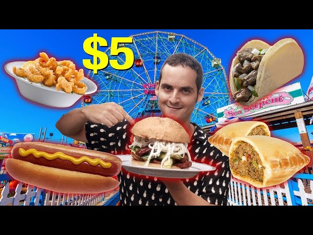 5 AMAZING Places To Eat in CONEY ISLAND, Brooklyn NYC!