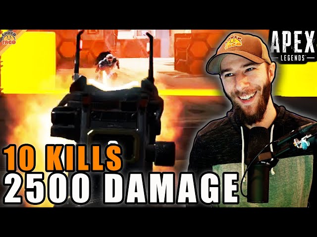 10 Kills, 2500 Damage for chocoTaco ft. HollywoodBob & Reid - Apex Legends Ash Gameplay