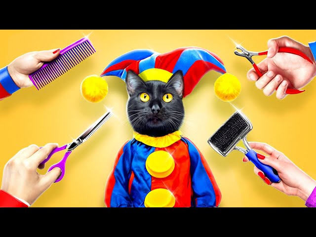 My Cat Loves The Amazing Digital Circus 🐈‍⬛ 🎪 Cute New Pet Care Hacks And DIY's