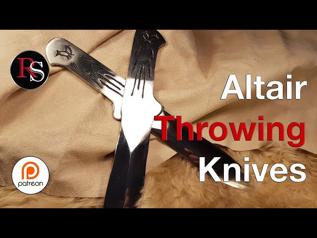 How To Make Assassin's Creed Altaïr Throwing Knives - Limited tools + 2x72" belt grinder version
