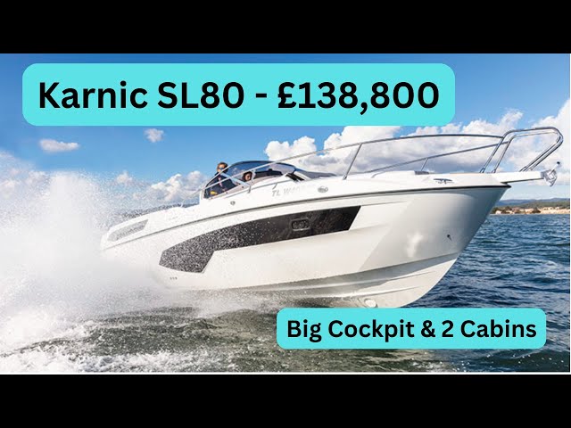 Boat Tour - NEW Karnic SL800 twin cabin cruiser - £138,800