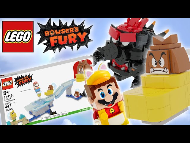 New Lego Super Mario BOWSER'S FURY SLIPSKATE SLOPE Expansion Set | Mario Custom Set