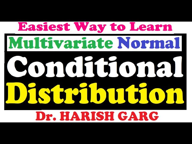 Conditional Distribution | Numerical Example | Multivariate Normal Distribution