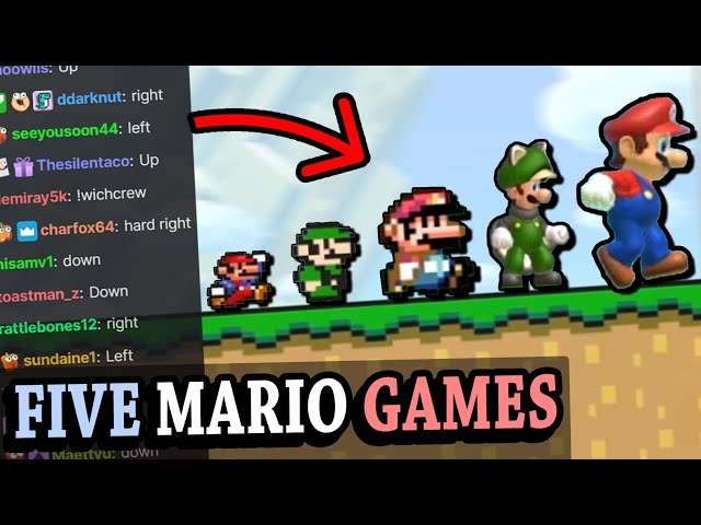 Can Twitch Chat beat FIVE LEVELS from the best Mario games?