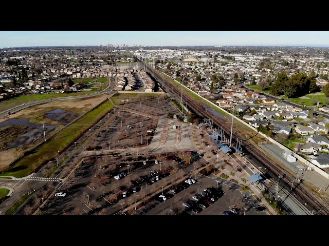 Potential homeless shelter site? Drone footage of Meadowview light rail station