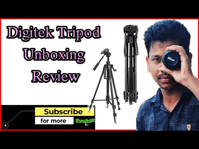 Tripod unboxing In Telugu | Digitek DTR 550LW Professional Tripod Review | 7Hills | Cheep and Best