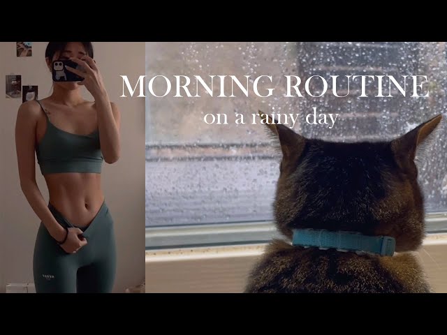 MORNING ROUTINE on a rainy day | chill vibes | 비오는날 모닝루틴