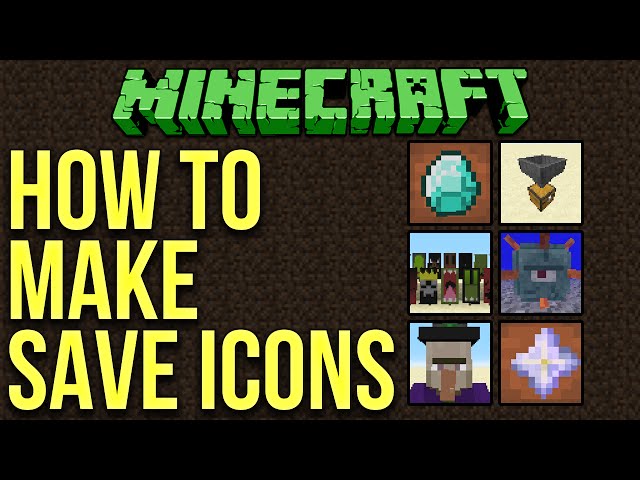 Minecraft 1.10: How To Make Custom World Save Icons Tutorial