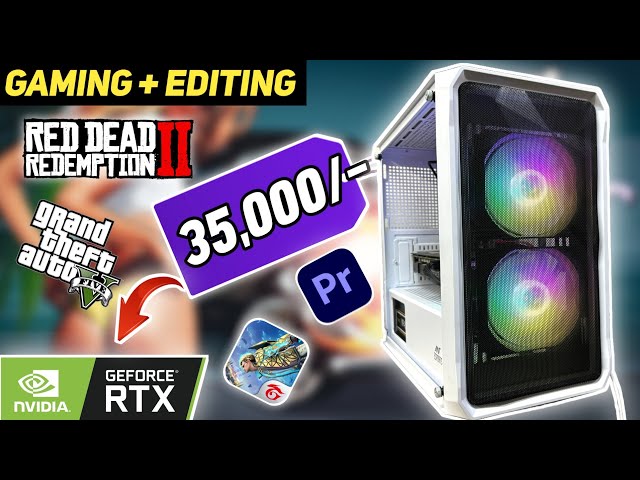 35,000/- Rs Super AMD Gaming PC Build🔥 With RTX GPU!⚡Perfect For Gaming!🔥